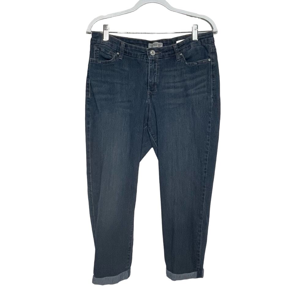 Classic Dark Blue Cropped Jeans